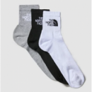 Multi Sport Cush Quarter Sock 3P Black Assorted Black THE NORTH FACE