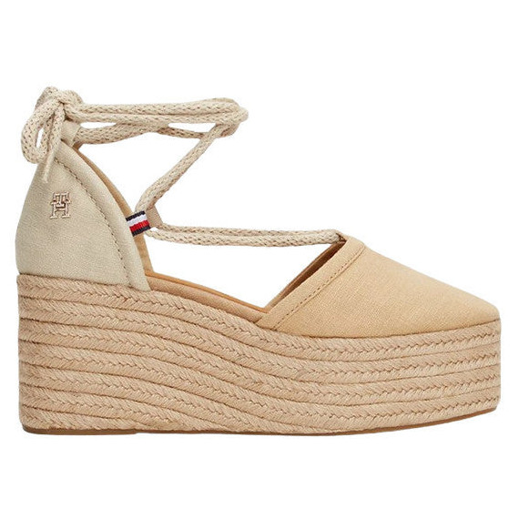 Cuñas Closed Toe Linen Flatform  TOMMY HILFIGER