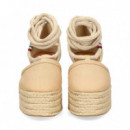Cuñas Closed Toe Linen Flatform  TOMMY HILFIGER