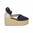Cuñas Closed Toe Linen Flatform  TOMMY HILFIGER