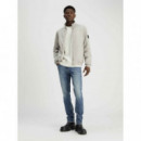 Chaqueta de Nailon Acolchada con Cremallera de CALVIN KLEIN