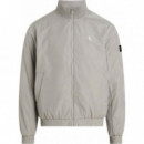 Chaqueta de Nailon Acolchada con Cremallera de CALVIN KLEIN