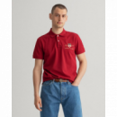 Polo Gant Archive granate