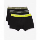 Tripack Boxer Noir/luciole-kaki-aubier  LACOSTE