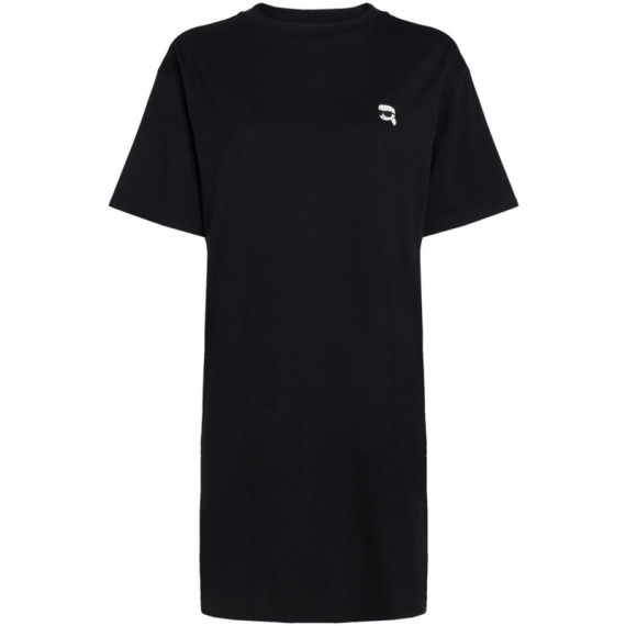 KARL LAGERFELD - Ikonik 2.0 Patch T-shirt Dress - 999 - 245W1352/999