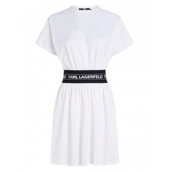 KARL LAGERFELD - Logo Tape T-shirt Dress - 100 - 245W1351/100
