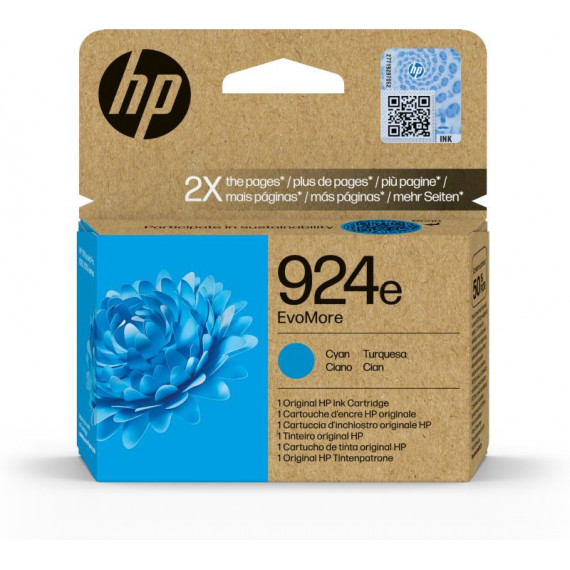 HP Cartucho 4K0U7NE Cian  Nº 924E