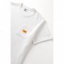 Camisetas Hombre Camiseta SERVICE WORKS Waffle Pocket White