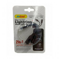 ANDOWL Adaptador Lightning/m a 2X Lightning/h Q-ZJ6B