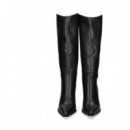 Botin Cowboy Piel Negro  STEVE MADDEN