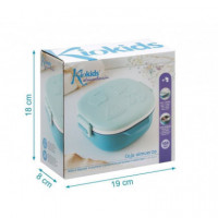 KIOKIDS Caja de Almuerzo Acero Inox. 450 Ml Ref: 3540 / 3541/ 3894