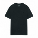 LYLE AND SCOTT - PEPPERLINE Polos Camiseta Lyle & Scott Tonal Eagle Navy
