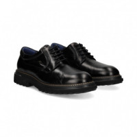 Talon Picado Blucher Piel Negro  FLUCHOS - Guanxe Atlantic Marketplace