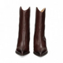 Botin Cowboy Piel Marron  UNISA