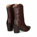 Botin Cowboy Piel Marron  UNISA