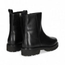 Botin Piel Negro  UNISA