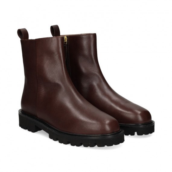 Botin Piel Marron  UNISA