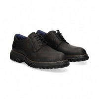Talon Picado Blucher Piel Negro  FLUCHOS - Guanxe Atlantic Marketplace