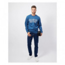 Beau Cn Sweatshirt Pennant Blue  GUESS