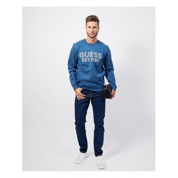 Beau Cn Sweatshirt Pennant Blue  GUESS