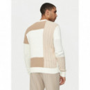 Duncan Ivy Patchwork Cardi Swt Natural T  GUESS