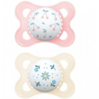 Mam Chupete Silicona  Original 2-6 M Pack Doble Rosa  JOHNSON & JOHNSON