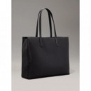 Ck Must Medium Shopper_mono Black Monogr  CALVIN KLEIN