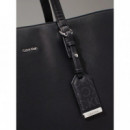 Ck Must Medium Shopper_mono Black Monogr  CALVIN KLEIN