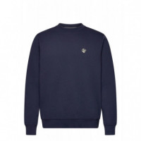 Jerséis y Sudaderas Sudadera POMPEII Emilio Navy Crewneck