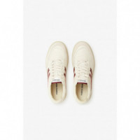 Calzado Zapatillas POMPEII Elan Pippa Leather Ecru Burgundy