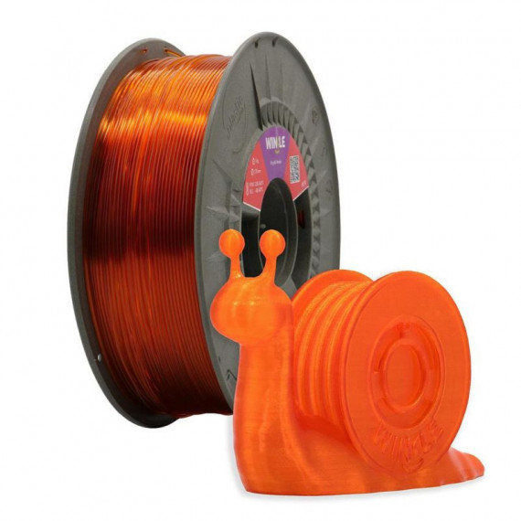 WINKLE Filamento Naranja Ambar Krystal Petg 1.75MM 300 Gr Krystal Ambar