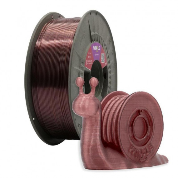 WINKLE Filamento Malva Oscuro Krystal Petg 1.75MM 300 Gr Krystal Pinkish