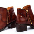 PIKOLINOS Botas Bacarot con Cremallera y Tacón Medio W2D-8674-COGNAC