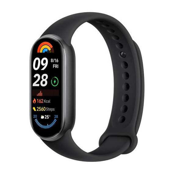XIAOMI Pulsera Actividad mi Smart Band 9 Negra Monitor Sueño, Ritmo Cardiaco, Resistente Al Agua