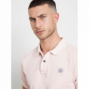 Polo GUESS Washed Rosa Claro