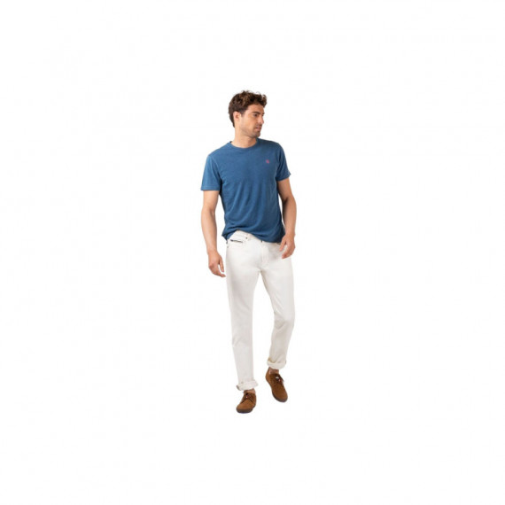1020S220054 Pantalon EL GANSO Denim Blanco