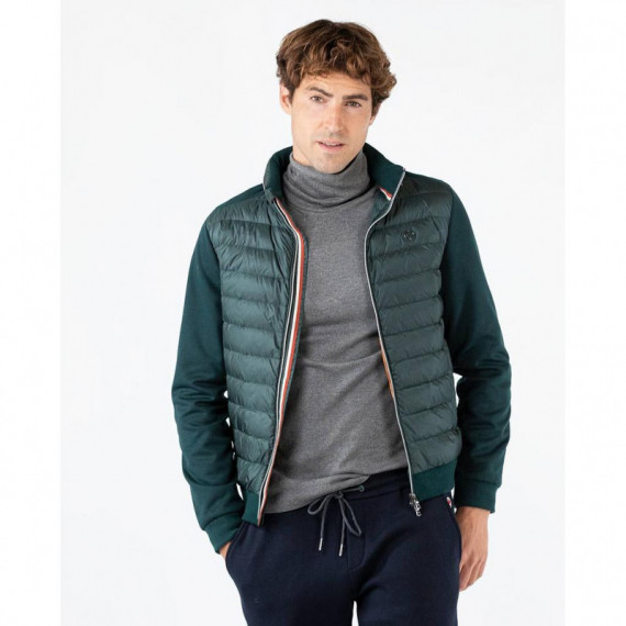 1040W210043 Cazadora Plumas EL GANSO 3 Cazadora Plumas Verde Manga Punto