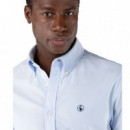 1050W220001 Camisas EL GANSO Hombre Camisa Lisa Oxford Celeste
