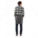 1050W220059 Camisas EL GANSO Hombre Camisa Cuadros Tartan Marino Perfil Amarillo