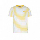 1100S220015 Camiseta EL GANSO Camiseta Raya Amarilla Fondo Blanco