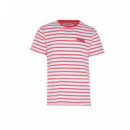 1100S220016 Camiseta EL GANSO Camiseta Raya Roja Fondo Blanco