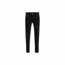 JACK AND JONES 12126504BLACK Denim Pantalon Jack Jones Jjiliam Jjoriginal Am 502 50 Sps Noos