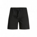12187488BLACK Pantalones Cortos JACK AND JONES Hombre Jpstjeff Jjjogger Shorts Lc