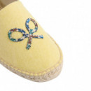 125125 Alpargatas SILBON Hombre Raqueta Etnica Amarilla