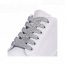 HACHE LACES Cordones Planos Plateados Cordones Planos Plateados 120 R32P7 WREX100