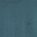 129421 Jerseys SILBON Hombre Liso Cuello Redondo Petroleo