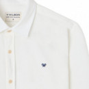 129871 Camisas SILBON Hombre Sport Structure Blanca