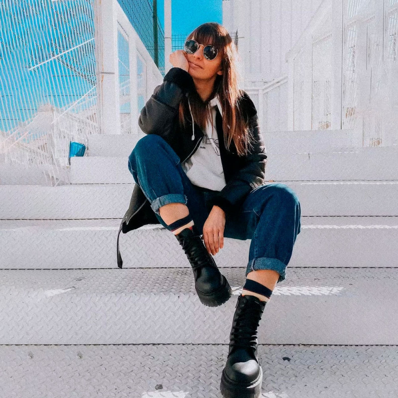 Botas Dr Dr Martens Jadon Negras Zapatillas Martens Jadon Platform