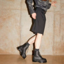 Bota Plataforma Jadon Ii Vegan Black Felix Rub Off Dr. Martens  DR. MARTENS