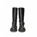 Bota ARGOLLA+2 Hebillas Piel Negro  STEVE MADDEN